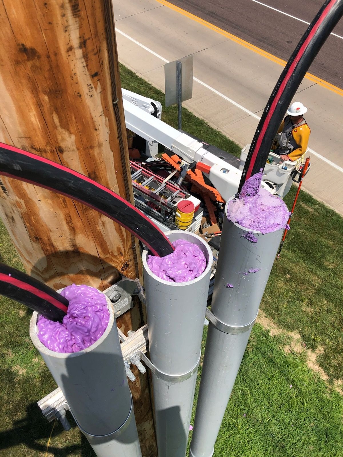 AFT Riser Pole Seal - aerial view 7-20-19